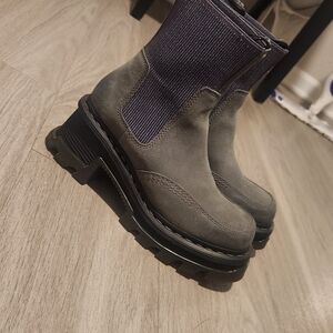 Dr. Martens Gray Platform Boots